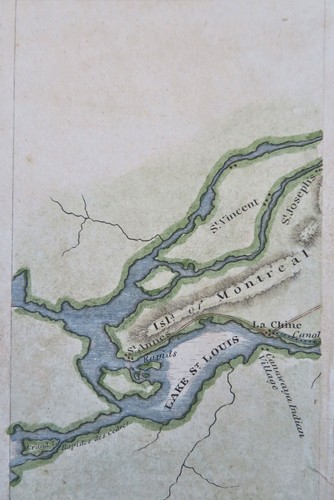 Montreal Island St. Vincent St. Anne Lake St. Louis 1826 Hooker miniature hc map - Picture 1 of 2