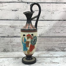 Apollo Hand Painted Greek Vase Amphora Ancient Scene Art Pottery Numbered 227