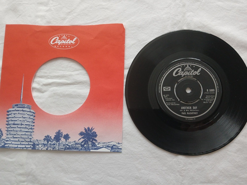 Another day Paul McCartney 7" Capitol Records . Vinyl looks ex. eBay