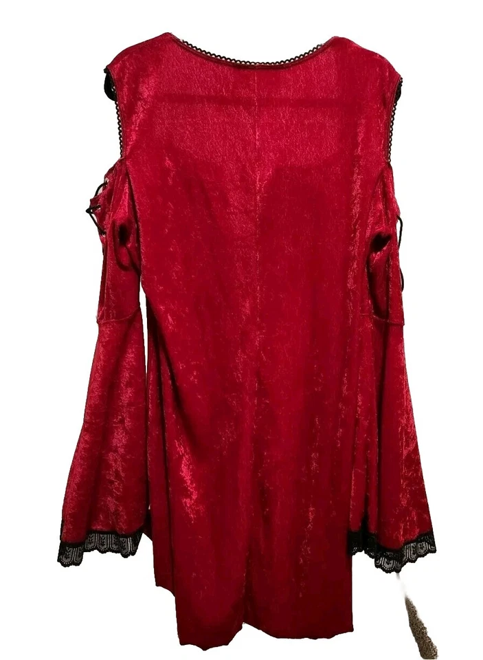 Túnica vampiro medieval vintage serviço labial top gótico renascentista espartilho vitoriano 2XL - Imagem 2 de 4