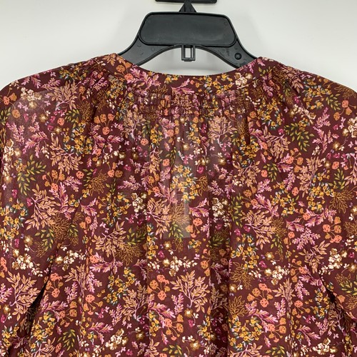 Mason & Belle Top Womens Small Floral Print Bobby Embroidered Tie Detail NWT - Picture 10 of 11