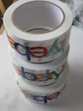 3 Rolls eBay branded packing tape box sealing eBay Classic colors 