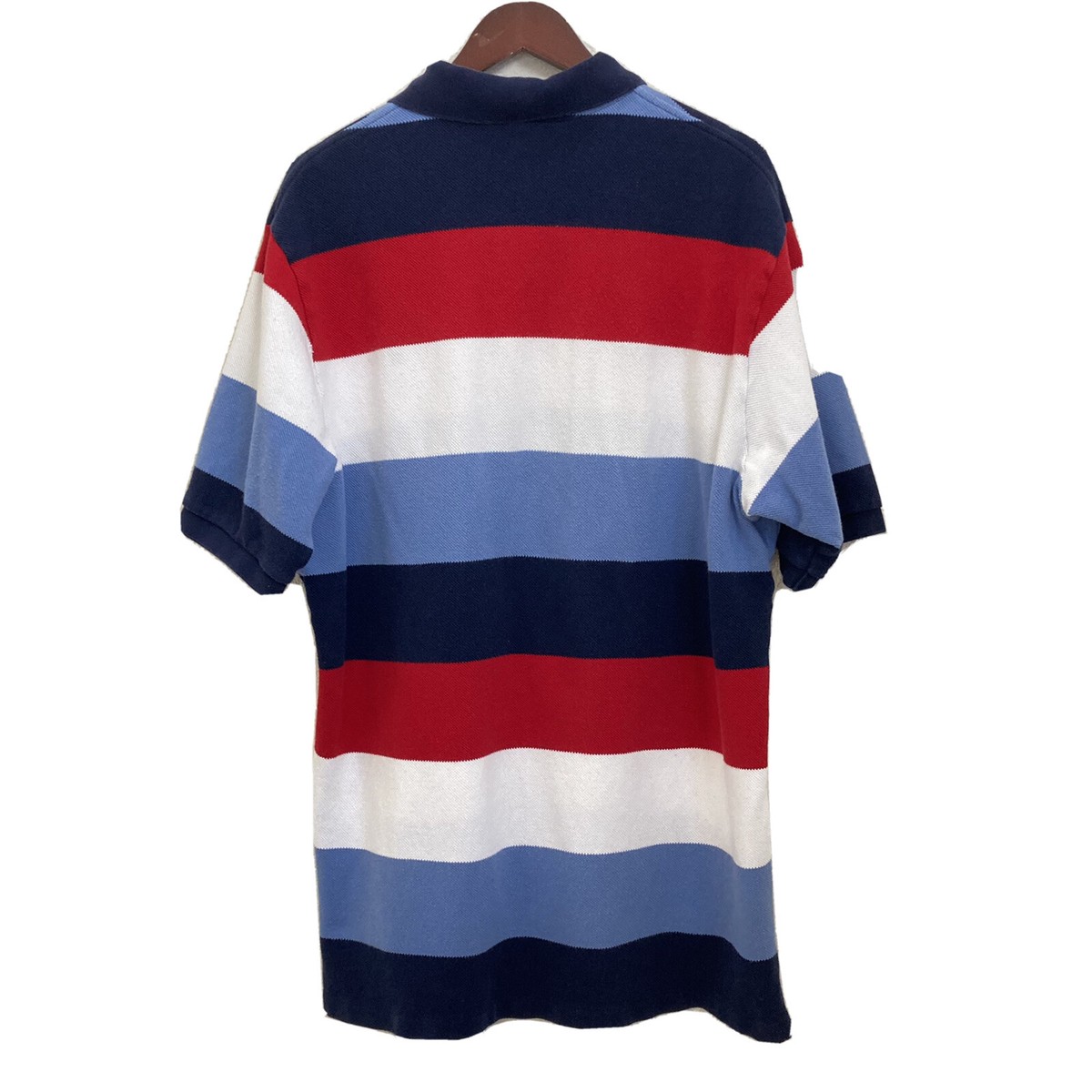 Polo Ralph Lauren Colorblock Red White Blue Stripe Shirt