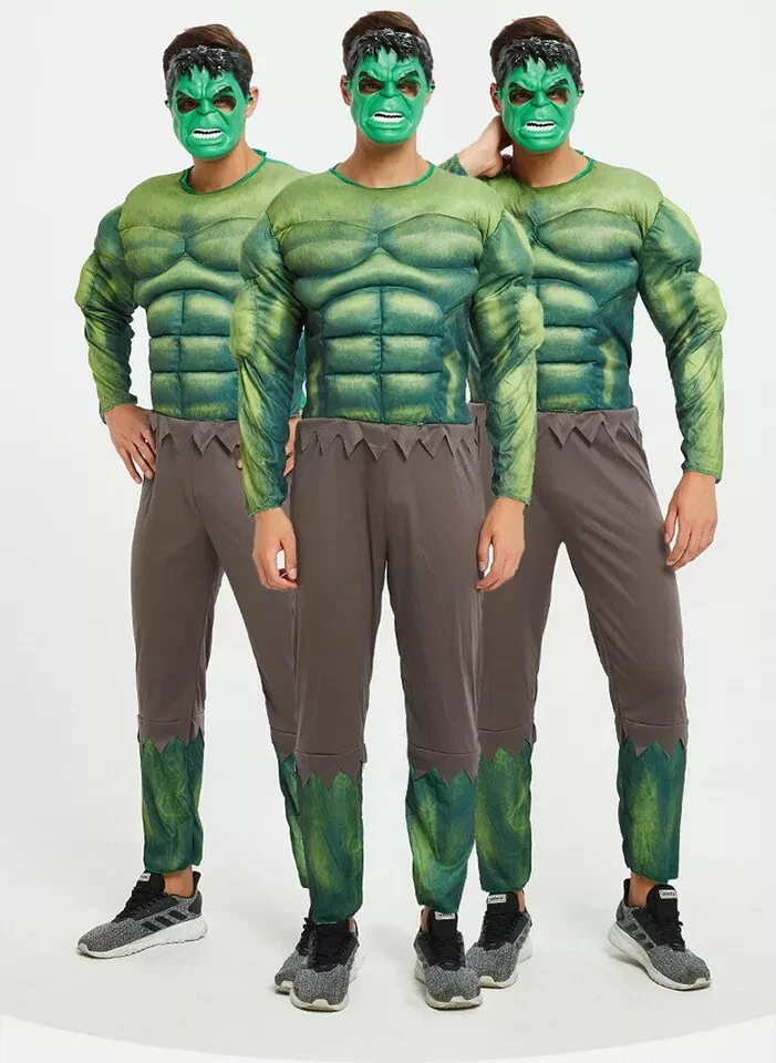 Marvel Superhero Adult Costumes Dress Up Jumpsuit + Mask Mens Womens — 第 4/4 张图片