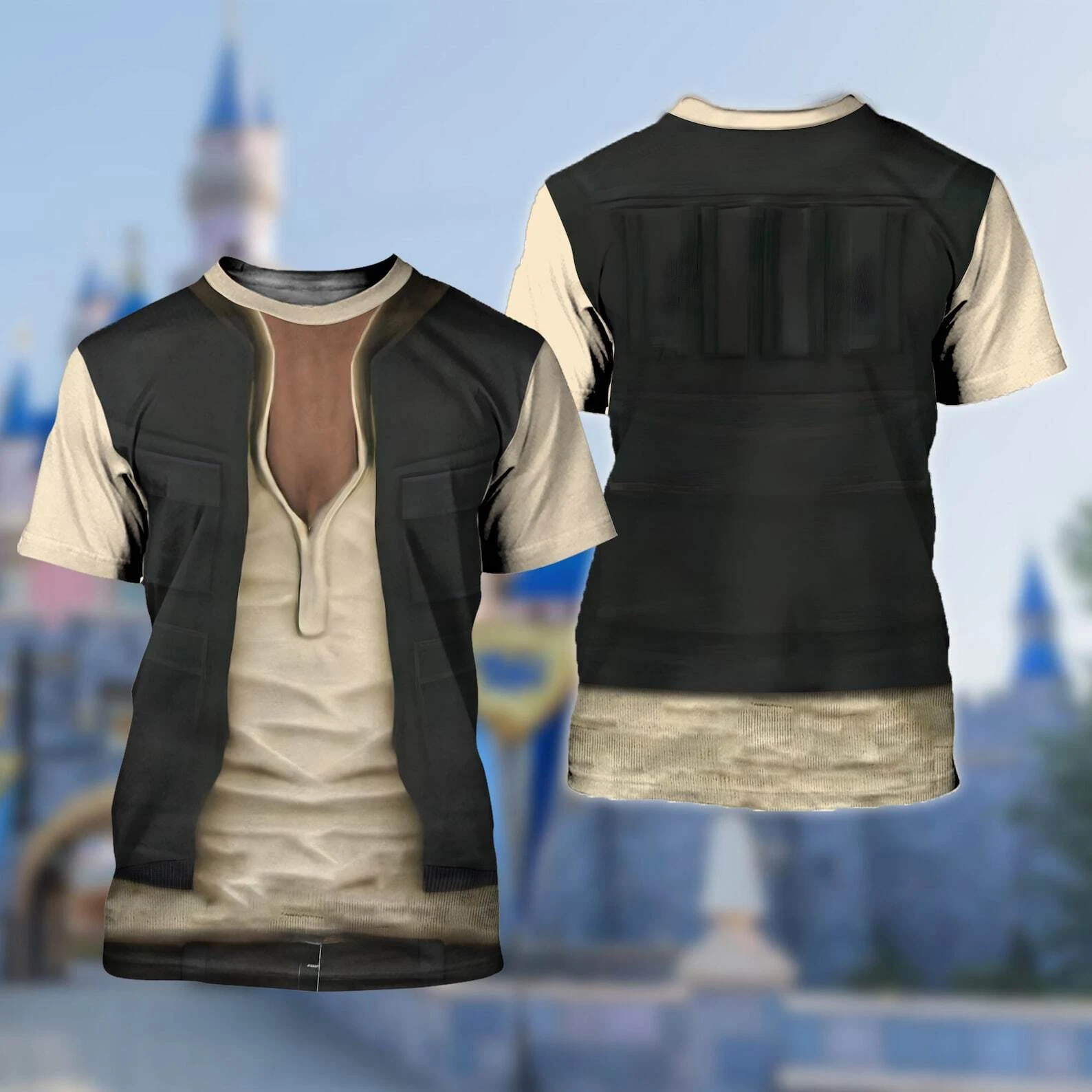 Han Solo Cosplay Costume Star Wars Fictional Character Tshirt 3D