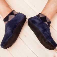 Mens Winter Warm Home Soft Fleece Thick Bed Sock Non Slip Slipper Floor Socks   