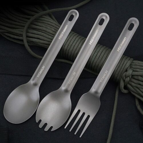 Camping Spoon Outdoor Spoon Etc. Hiking Outdoor Camping 12g 16x4cm Fork