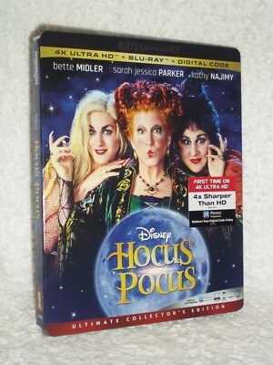 Hocus Pocus (4K UHD Blu-ray/Blu-ray, 2020) DISNEY family ...