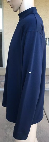 Vintage 90s Slazenger Long Sleeve Outdoor Exercise Shirt Swaziland Made Large - Picture 6 of 8