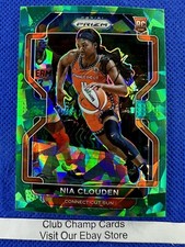 2022 #192 Nia Clouden WNBA Panini Prizm Basketball Green Ice Prizm RC Sun