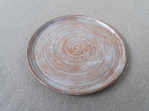 Small White Ceramic Plate | Handmade Stoneware Pottery - Picture 3 of 3