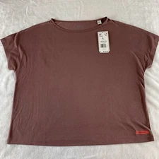 Reebok Women’s Yoga Top Large Short Sleeve Lavender Active Exercise Athletic New