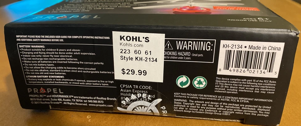 Propel Hovermaxx II Magic Hand Controlled UFO - 6 Colored LED Lights Indoor - Image 3 of 4