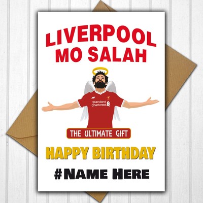Liverpool FC Personalised Birthday Card Any Name or Relative