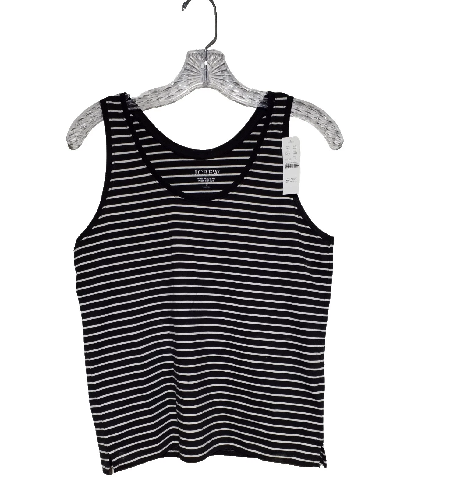 Camisetas sin mangas informales para mujer J.CREW a rayas