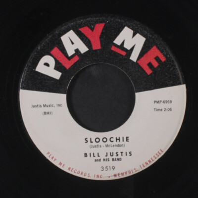 BILL JUSTIS: sloochie / teensville PLAY ME 7" Single 45 RPM