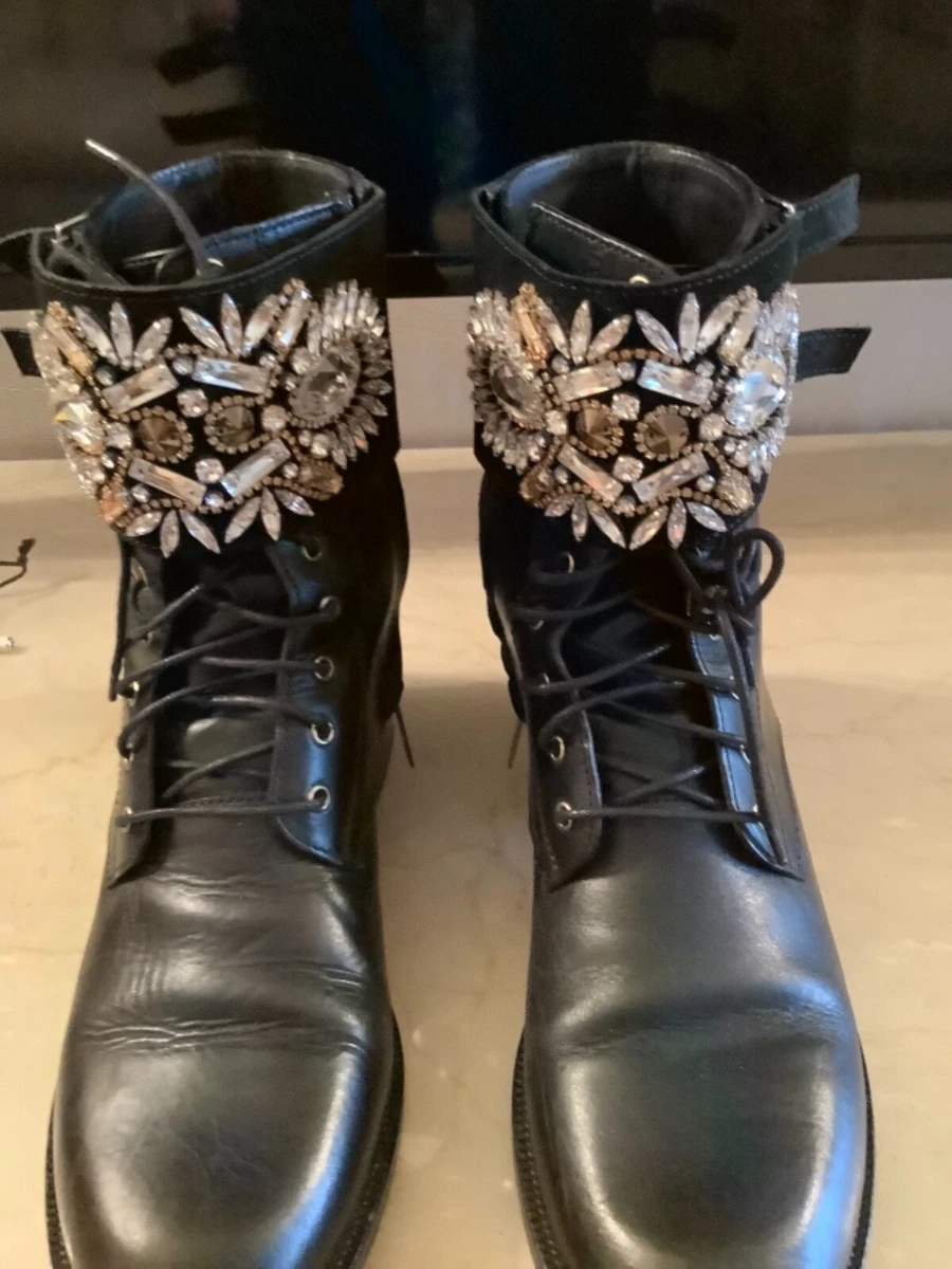 Rene caovilla store combat boots