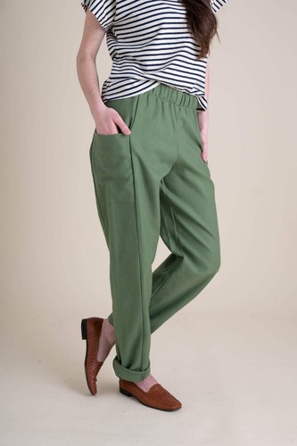 Cinema Pants in Leaf Green - Picture 2 of 10
