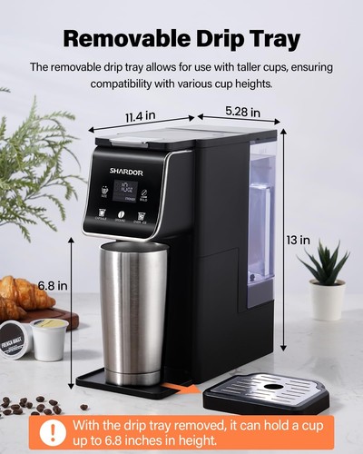 Hot & Iced Coffee Maker With Bold Setting,Single Serve Coffee Maker For K Cup... - Imagen 7 de 7