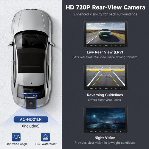 S8 4+32G 8-core 9 inch Android Double Din Car Stereo, 4G LTE, Wi-Fi/BT/USB te... - 第 4/8 張圖片