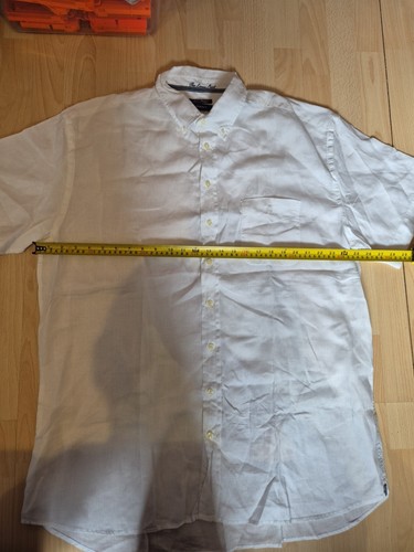 Camisa Gant Manga Corta "La Camisa LINO" Blanca 2XL (F1) - Imagen 10 de 15