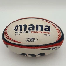 Velocity Official Match Rugby Ball Size 5 | Men & Women, Durable 3-Ply Hand