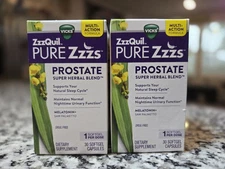 2 Vicks ZzzQuil Pure Zzzs Prostate Super Herbal Blend Discontinued Saw Palmetto