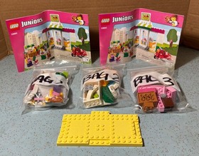 2015 LEGO JUNIORS SET# 10684-SUPERMARKET SUITCASE 134Pcs 2FIGS 100% COMP w/CASE