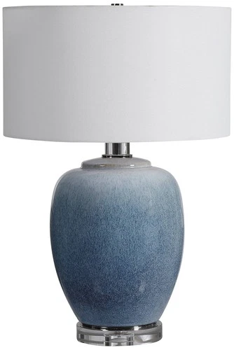 Uttermost Blue Waters 26 1/2" High Ombre Light Blue Ceramic Table Lamp - Picture 2 of 6