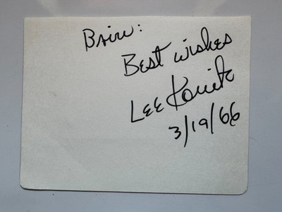 Lee Konitz  -  Musik  / Jazz - original Autogramme  - Größe  9  x 12 cm