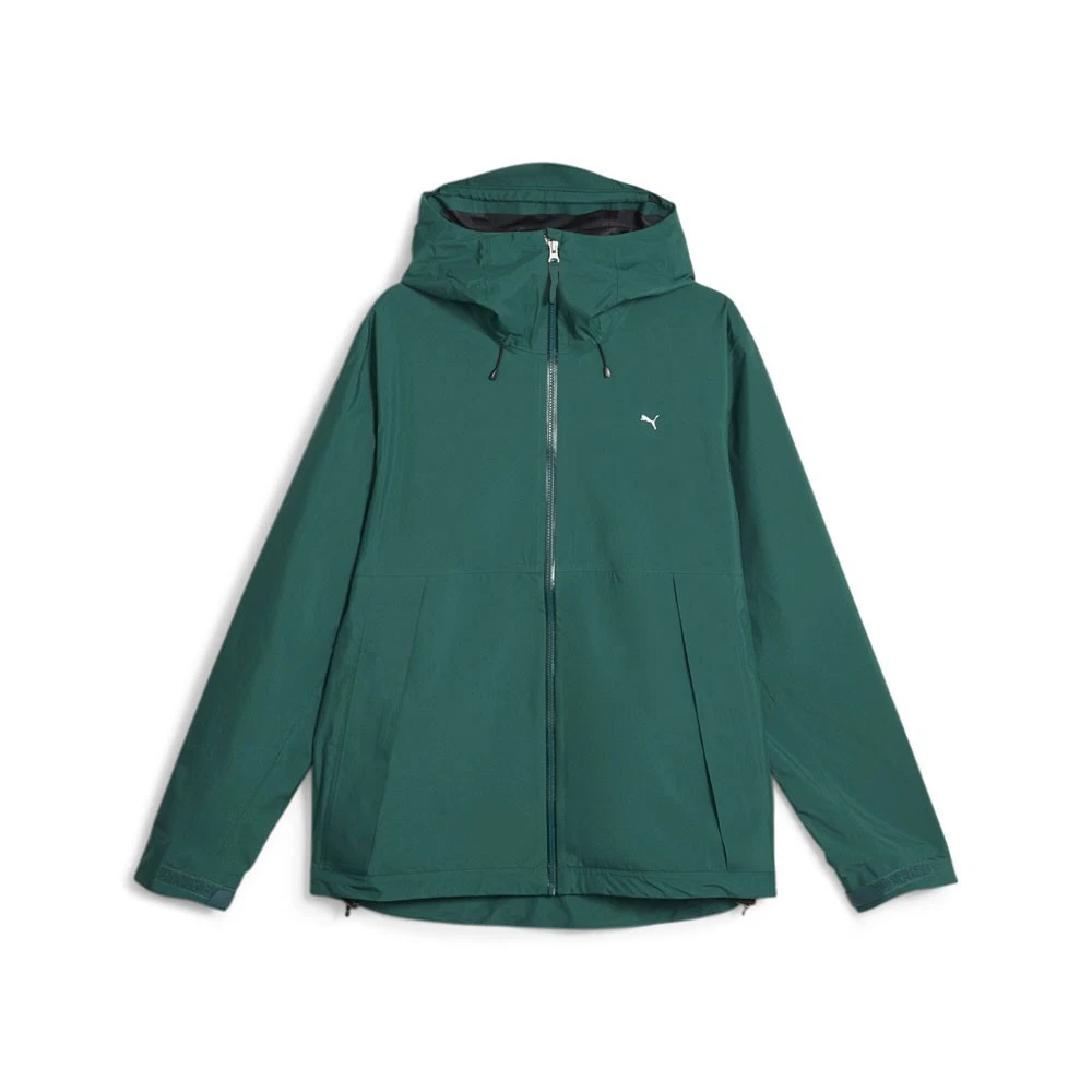 PUMA Machts Mit Qualitat Packable Sympatex Full Zip Windbreaker Mens Green Casua