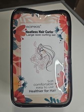 Curlers Velvet Heatless Curler With Bonnet Large Curls Curling Set NEW Black