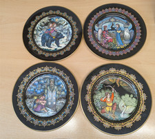 Villeroy & Boch Fairy Tales From Old Russia Plates x 4 Bear/Flower/Morozko/Tsar