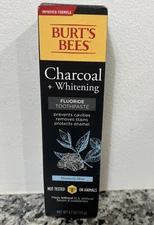Burt's Bees Charcoal Whitening Toothpaste 4.7oz--w/FLUORIDE