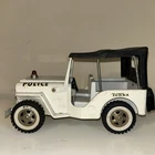 Vintage No. 325 TONKA TOYS Police Jeep With Black Top