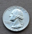 1939 P Washington Quarter - BU 90% Silver U.S. Coin