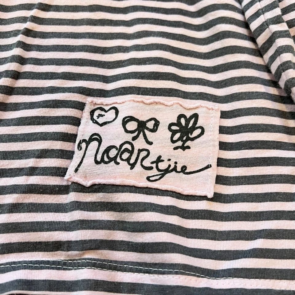 Blusa Camisa/Túnica Top Naartjie Niños Niñas Vintage Rosa y Gris Foto 2 de 3