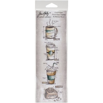 Stampers Anonymous_AGW Stempel, Design Fresh Brewed, Motiv Entwurf/technische...