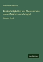 Giacomo Casanova | DenkwüRdigkeiten Und Abenteuer Des Jacob Casanova Von...