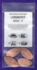 HAWAII LANDMARKS SERIES IX Elongated Pressed Copper Penny Set