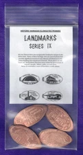 LANDMARKS SERIES IX Hawaii Elongated Pressed Copper Penny Set