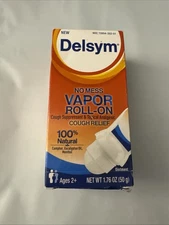 Delsym No Mess Vapor Roll-On Cough Suppressant & Topical Exp 09/25 p