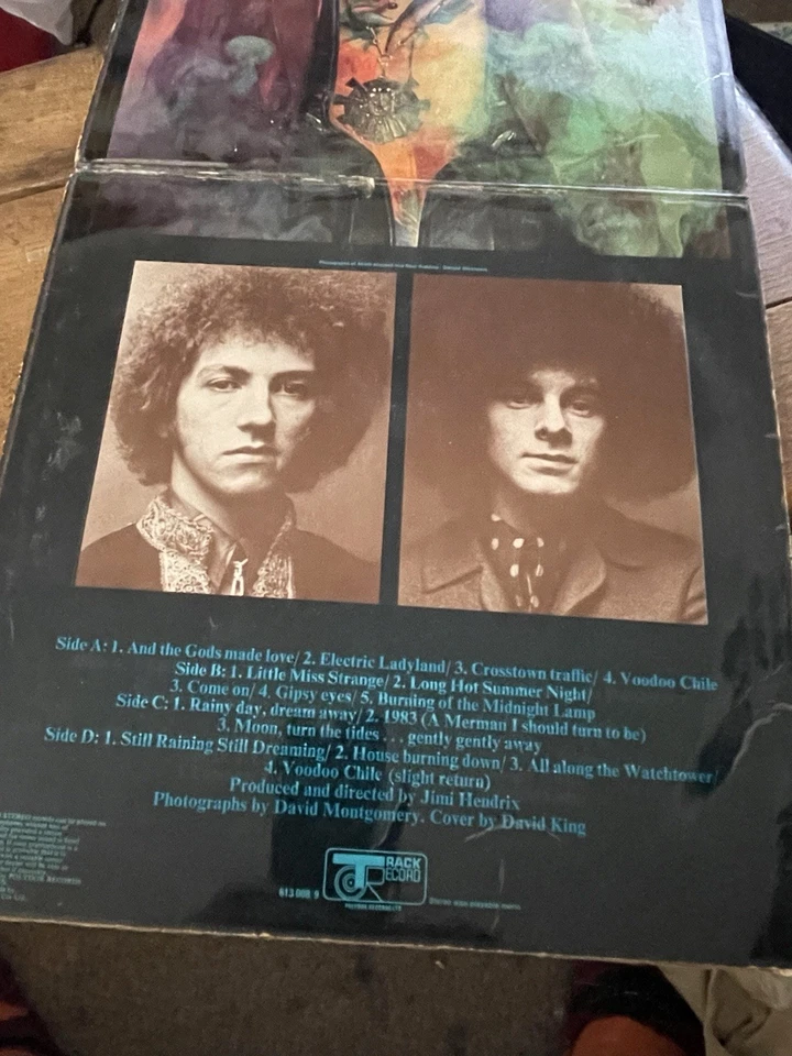 The Jimi Hendrix Experience "Electric Ladyland" UK 1st Press Cover Blue Writing Foto 2 de 4
