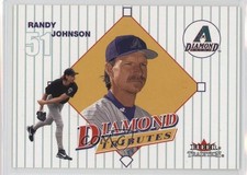 2001 Fleer Tradition Diamond Tributes Randy Johnson #22DT HOF 02v3