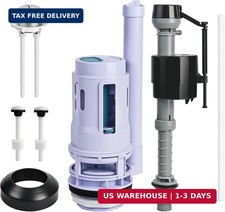 3-Inch Dual Flush Valve  Fill Valve Replacement Kit for 2-Piece Toilets, Comple