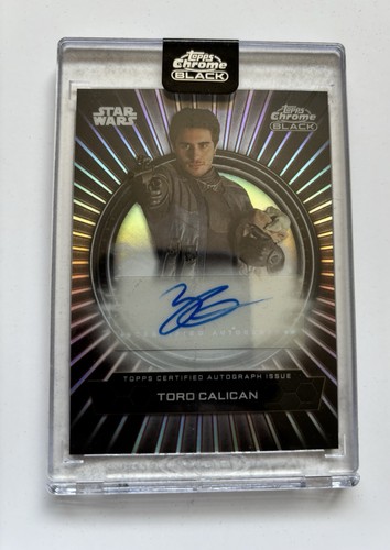Topps 2024 Black Chrome Toro Calican Duality Of The Galaxy Autograph - Bild 1 von 2