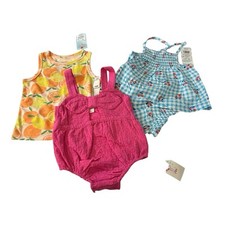 NEW 3 Pc Mixed Lot Of Baby Girl  s Cat  Jack 18 Month Clothing Summer kids 19 