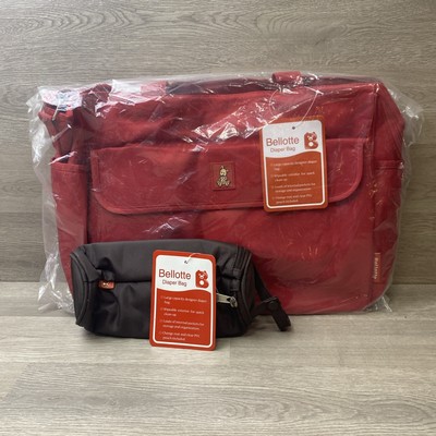 Bellotte Red Diaper Bag No: 1647 100% Polyester 