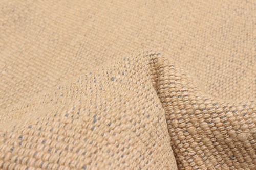 Khaki Traditional 2'11" x 9'3" Oriental Hand woven Wool Area Rug - Picture 3 of 9