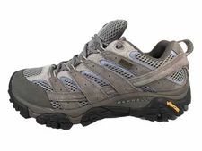 Merrell Moab 2 Ventilator Womens Sz 8 Shoes Gray Leather Mid Trail Hiking Shoe